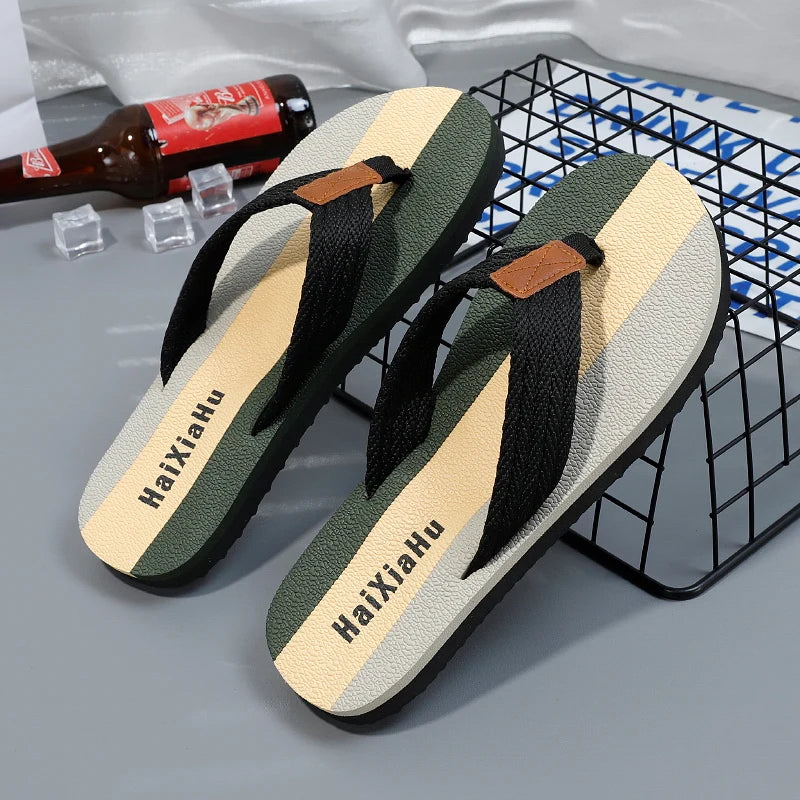 Men Slippers Summer High Quality Flip Flop Men Beach Shoes Fashion Outdoor Flip Flops Casual Breathable Slippers for Men Sandals