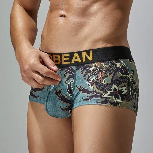 New men's underwear low waist printed men's underwear fashion 240204