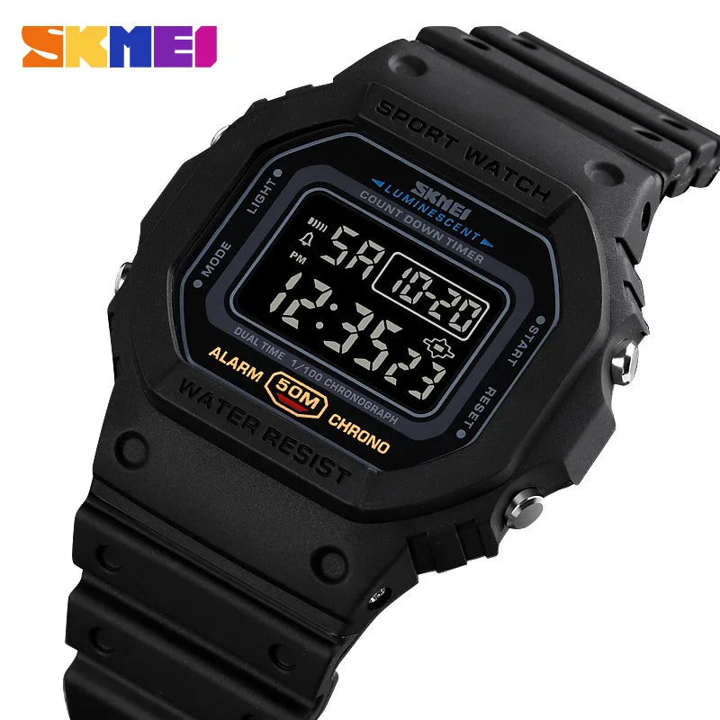 SKMEI 1628 Outdoor Military Digital Men Watches Retro Sport Waterproof Mens Electronic Male Wristwatches Clock 1988 reloj hombre