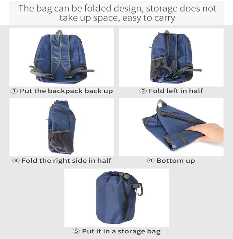 Latest Outdoor Sports Portable Backpack with Bottle Holder Large Capacity Fitness Travel Hiking Day Bag Suitable for Both Men