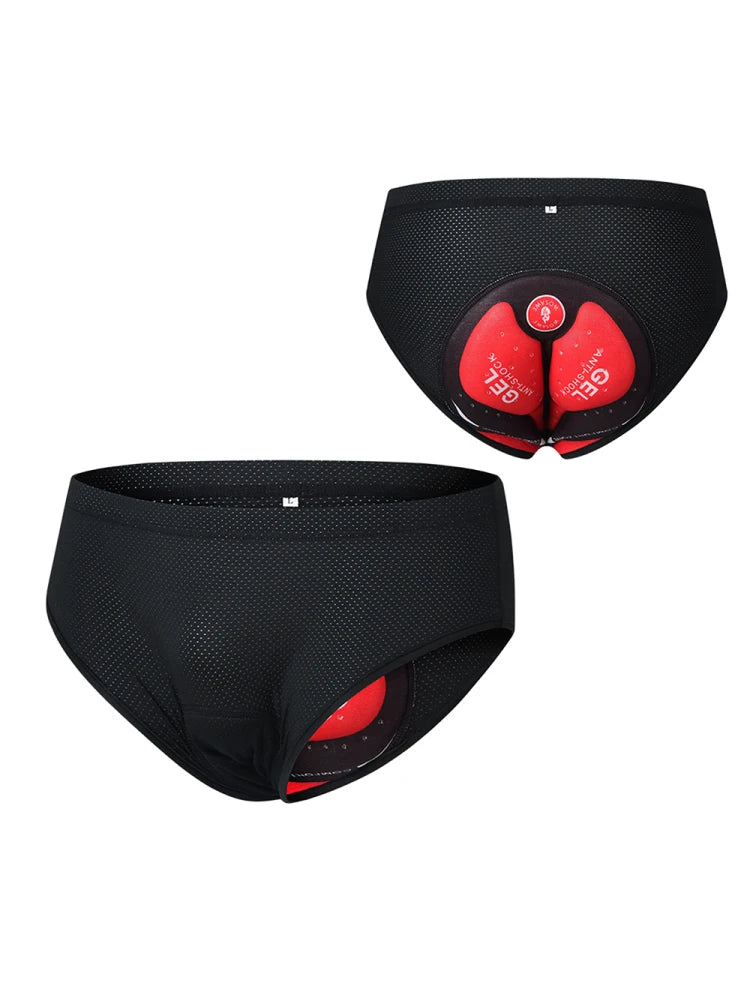 Men Bike Underwear Breathable Padded Bicycle Briefs Cycle Underwear Shorts