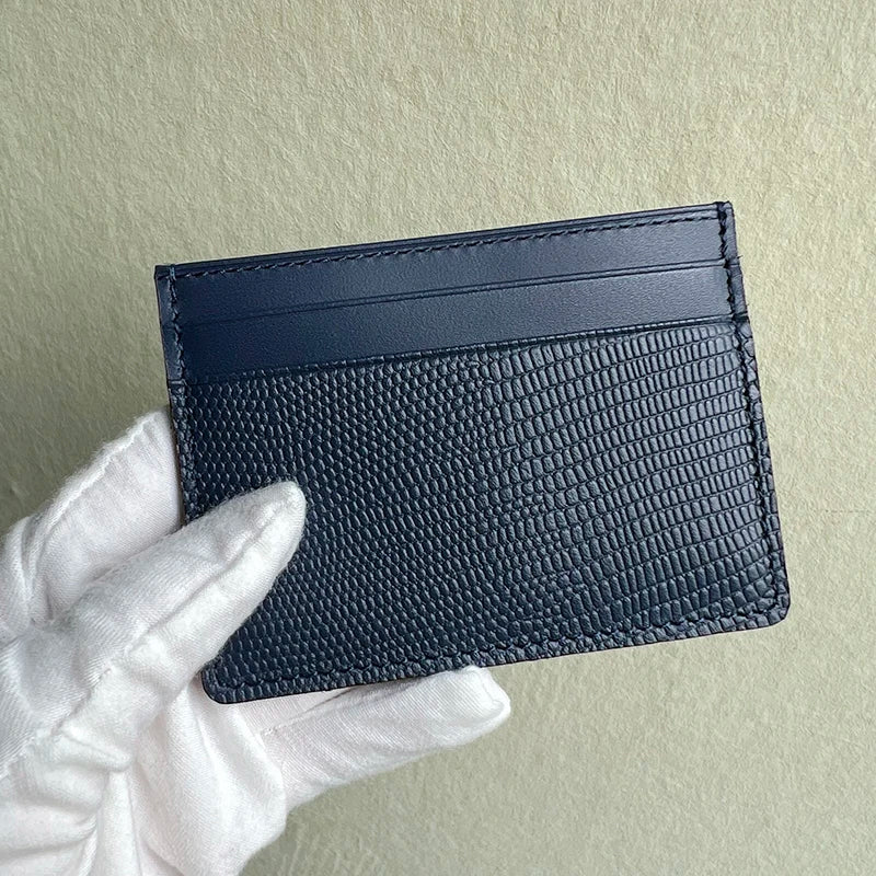 FREE Monogram Premium Luxury Card Wallet Genuine Leather Case Card Holder For Men Dropship