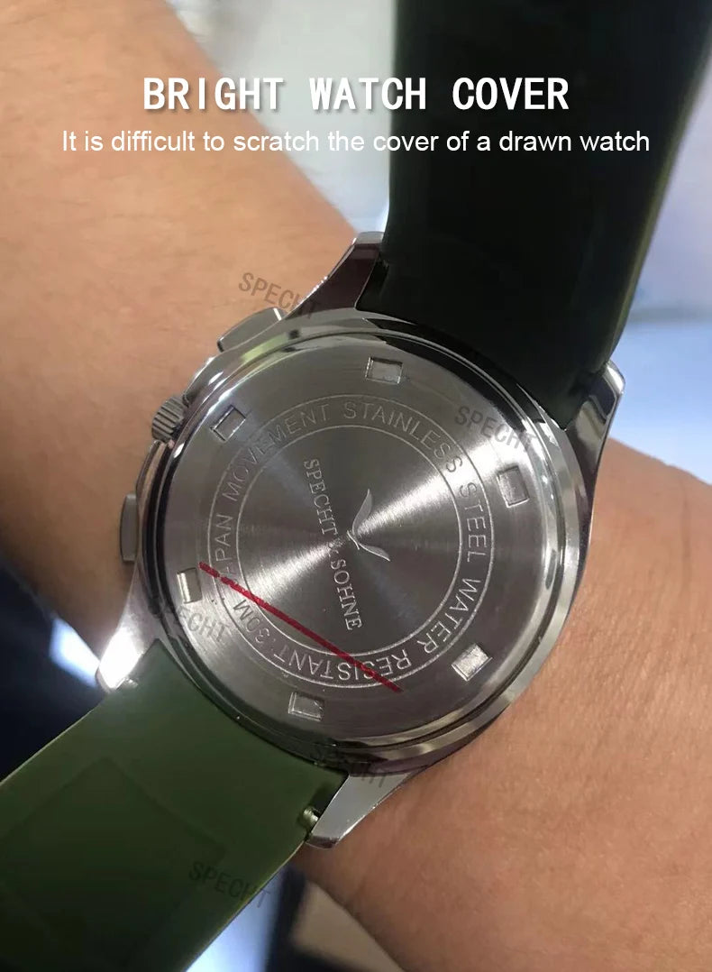 Mens Watches Top Brand Luxury Waterproof Luminous Hands Chronograph Wrist Watch Men Watch 2021 Sport Male Clock Military Watch