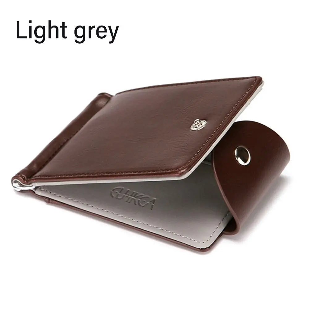 Men PU Leather Wallet Card Holder Male Fashion Purse Small Hasp Money Bag Mini Vintage Slim Wallets Clutch Bags