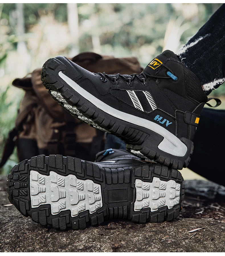 New Men's Boots Fashion Outdoor Boots Breathable Hiking Boots Autumn Shoes Sneakers lightweight Non-slip Men Desert Ankle Boots