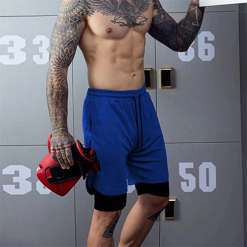 Men's Multi Pocket Shorts Fitness Shorts Casual Beach Sports Lined Skinny Shorts Everyday Style Mesh Camouflage Running Shorts