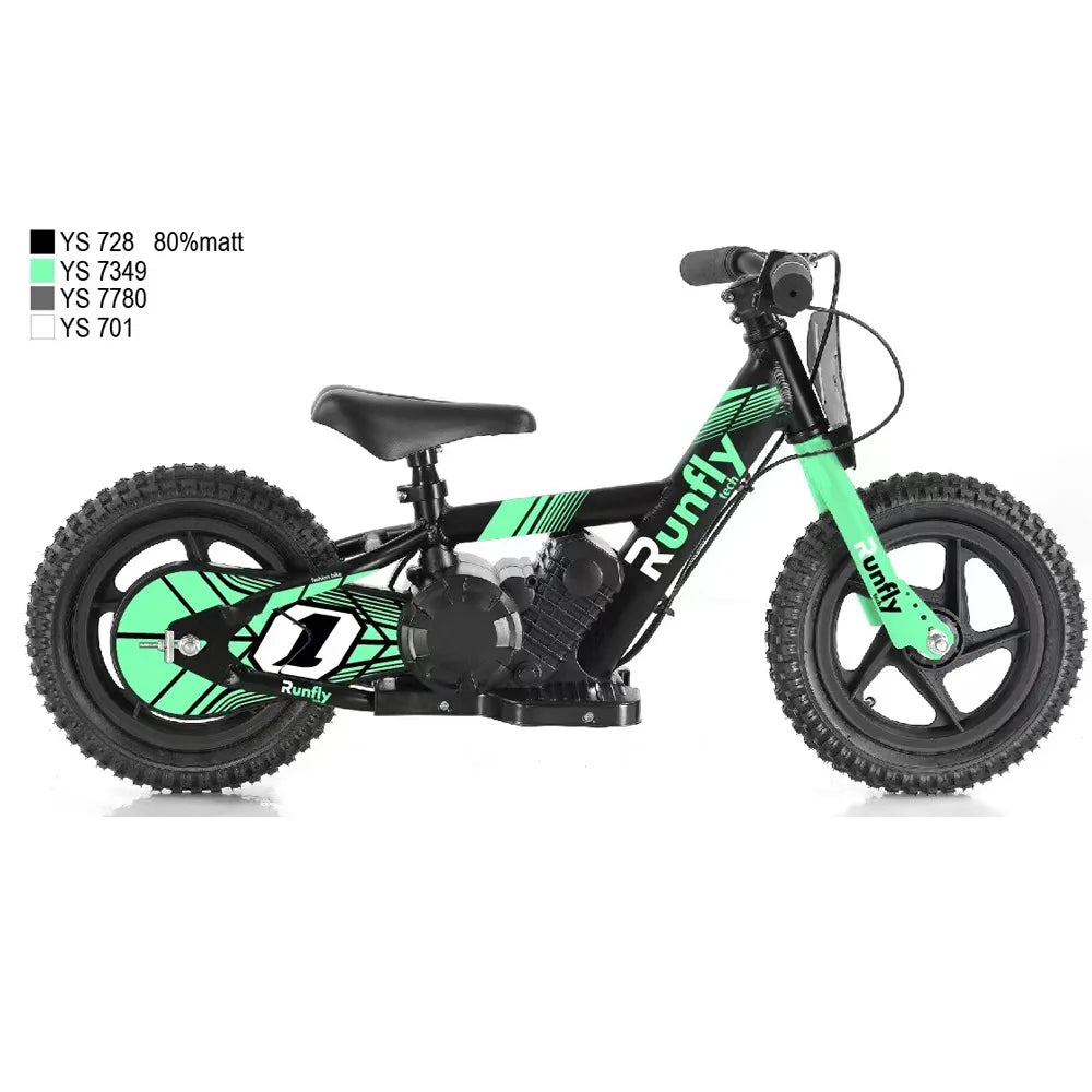 12-inch Children's Electric Bicycle Outdoor Off-road Portable Shock-absorbing Scooter