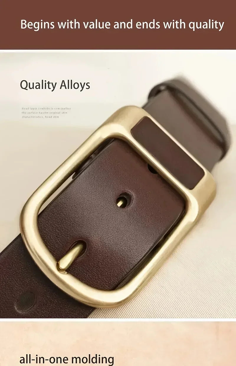 Men's Trendy Casual Belt For Men Coboy Style Belts Pin Buckle Belt Jeans Retro Belt Business Casual Belts