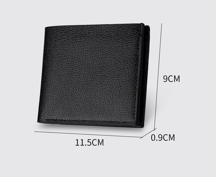 New Men's Wallet PU Leather Men Wallets Business Wallets for Man Short Black Walet Portefeuille Homme