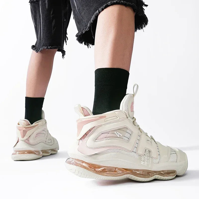 High-quality Mens Basketball Shoes High Street Original Sneakers Men Air Cushioining Rubber Anti Slip Leisure Shoes Male 39-45