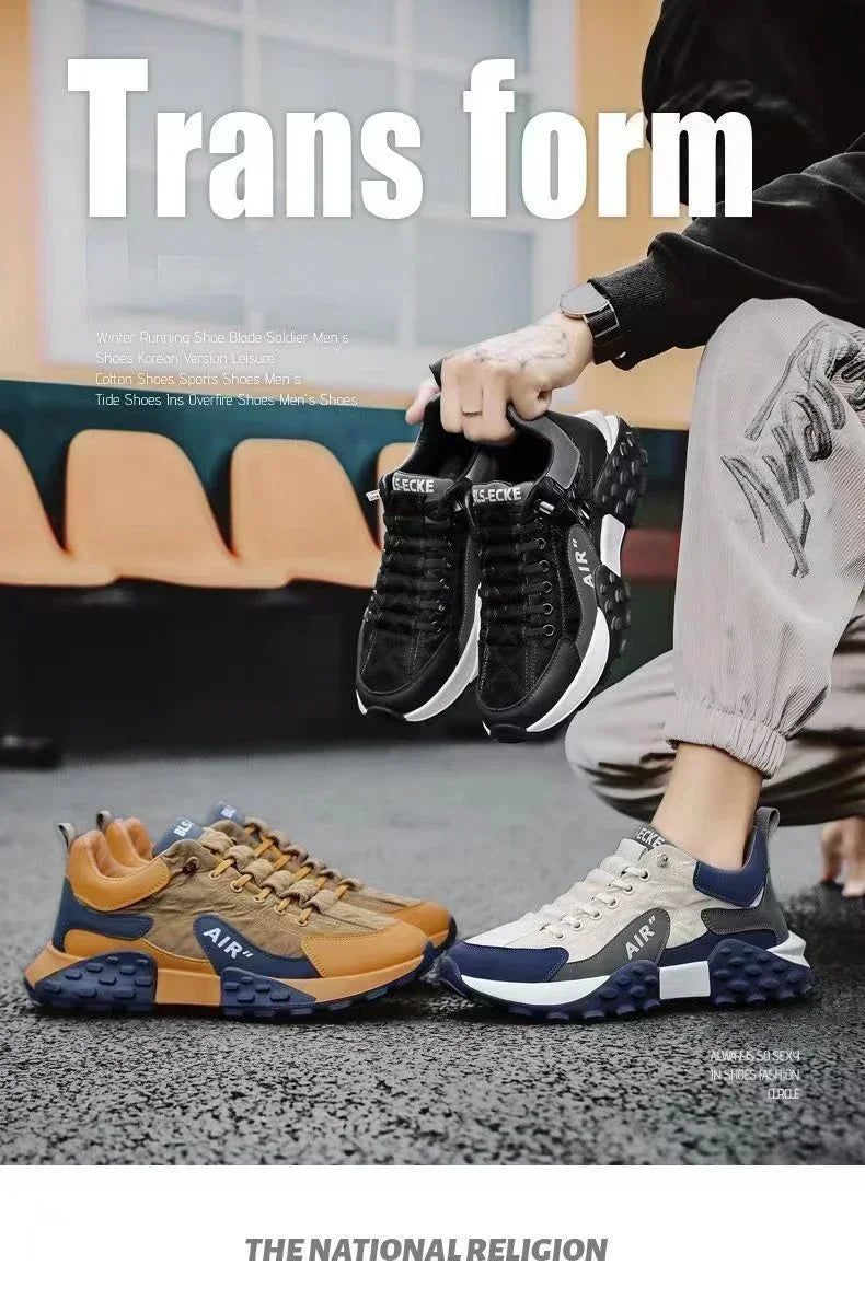 2025 Spring/Autumn Season Fashionable Men's Sneakers/Thick-Soled Casual Sports Shoes for Leisure and