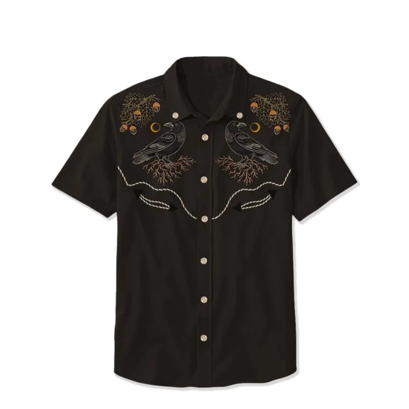 Men's Shirts Summer Casual Fashion Short Sleeved Shirts Mens Hawaiian Shirts Casual Clothing Camisas De Hombre Elegantes De Lujo