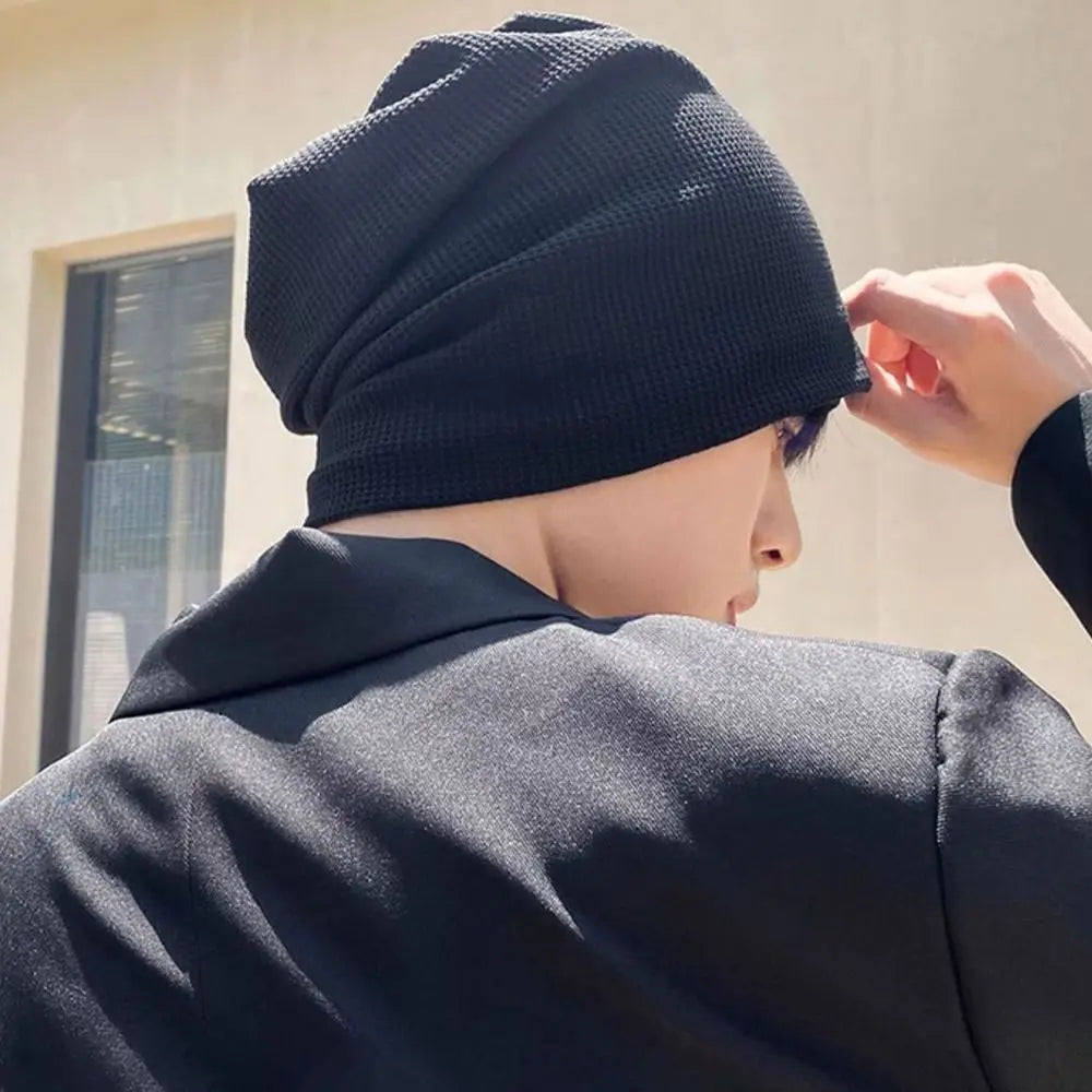 Casual Beanies for Men Women Fashion Soft Knitted Winter Hat Solid Color Hip-hop Bonnet Unisex Cap