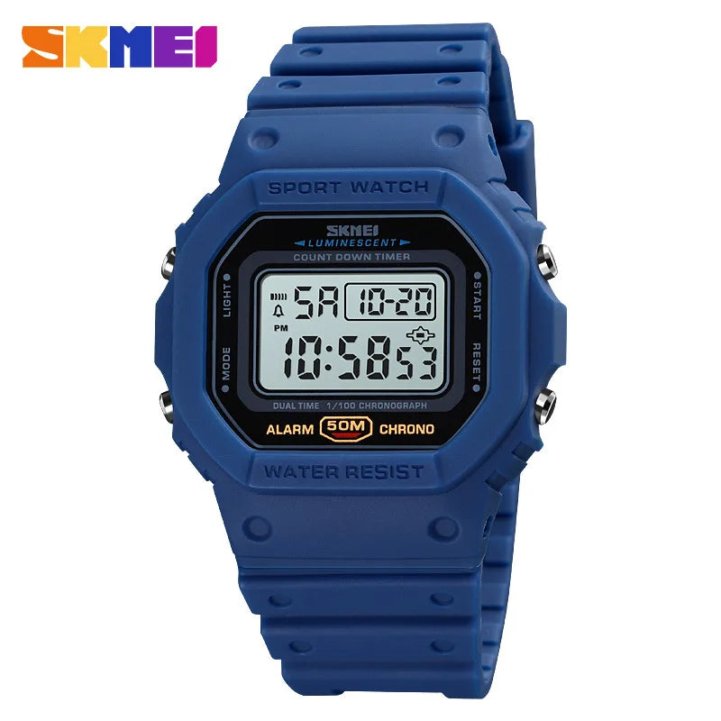 Men's Sports Watch - Waterproof Digital Wristwatch with Alarm, Shockproof - Outdoor Army Reloj Hombre