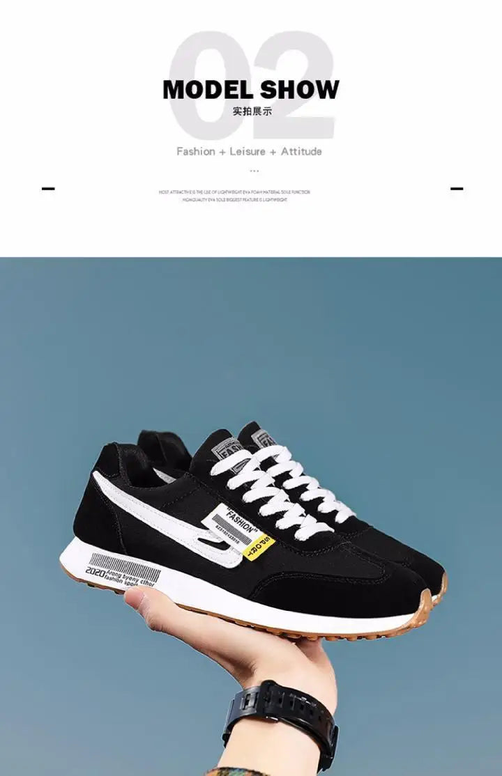 Sneakers Brand Men Shoes for Men Autumn Light Lace-up Sports Shoes Outdoor Leather Casual Shoes Man Running Shoe Tenis Masculino