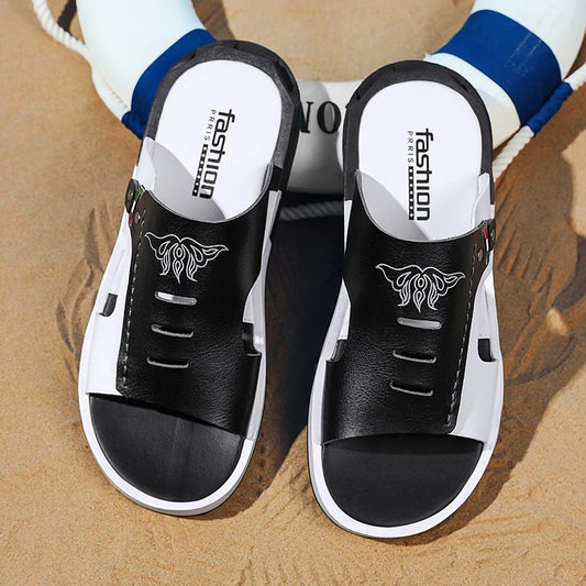 Slippers Men's Fashion 2024 New Summer Outdoor Casual Anti slip Men's Sandals Korean Edition Personalized Soft Sole Sandals for