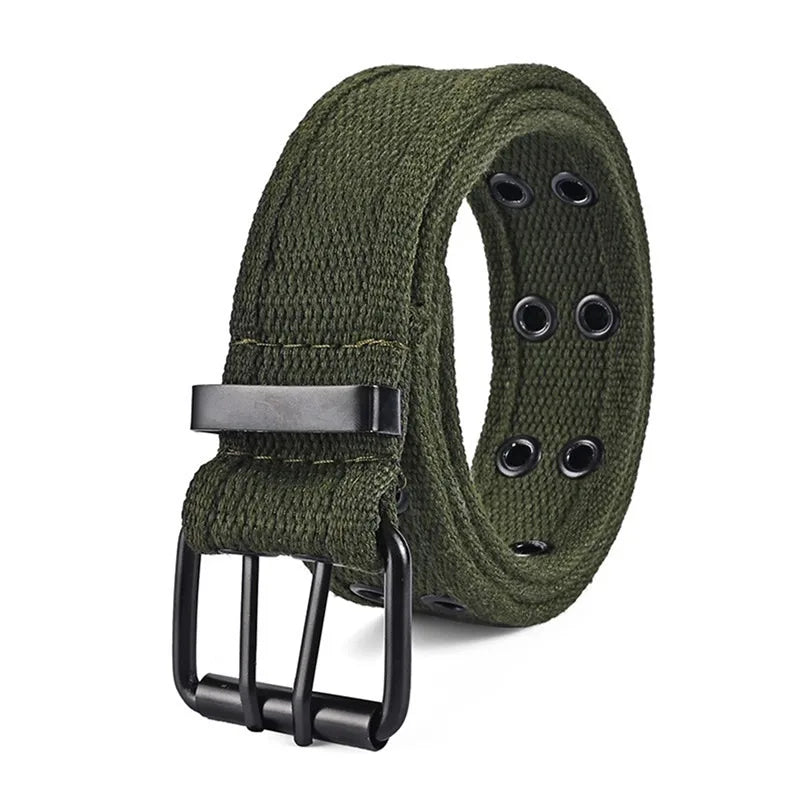 High Quality Canvas Tactical Belt For Men Metal Buckle Luxury Webbing Waistband Outdoor Sport Male Training Belts