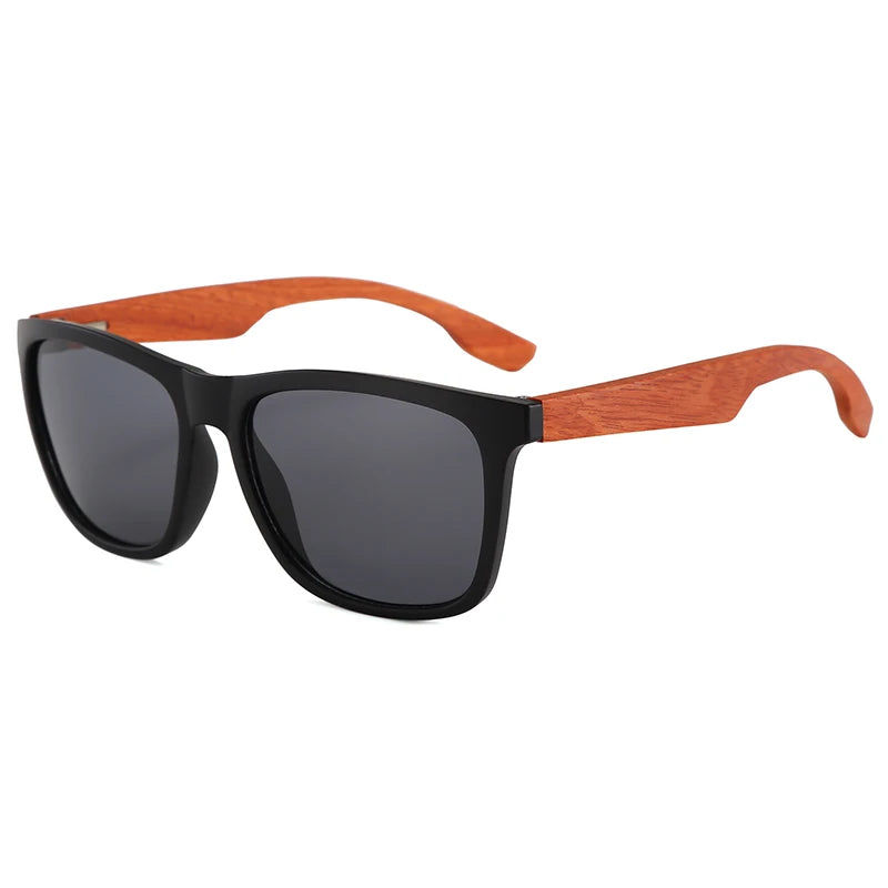 Wooden Square Sunglasses Women Men Vintage Fashion Luxury Sun Glasses Fishing Driving Eyeglas Lady Man UV400 Protective Glasses