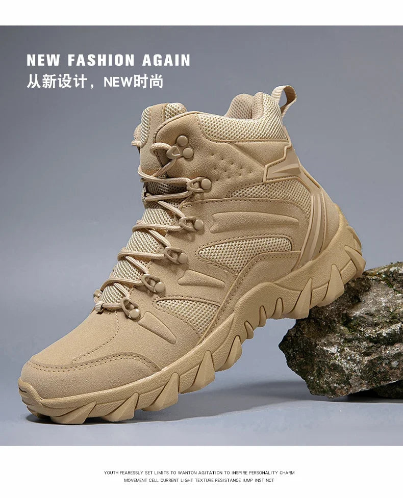 High Men´s Hiking Boots for Men Sneakers Deals Casual Male Shoes Sports and Leisure Outdoor Wear-resistant Non-slip Ankle Fabric