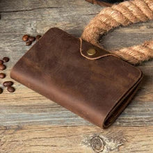 The Secret Life Of Walter Mitty Vintage Leather Men Wallet Genuine leather Wallet Men Purse Handmade male Wallet Money holder