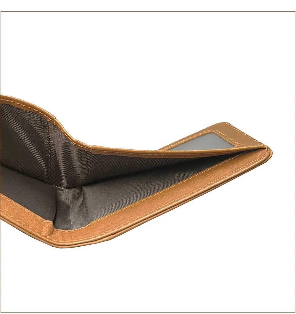 Durable Real Leather Wallets for Men Short Retro Rfid Small Purse Card Holder Simple Bifold Wallet Multiple Colors