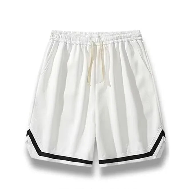 Basketball shorts for men's summer sports training in 2024, casual loose and breathable pants, American five point shorts