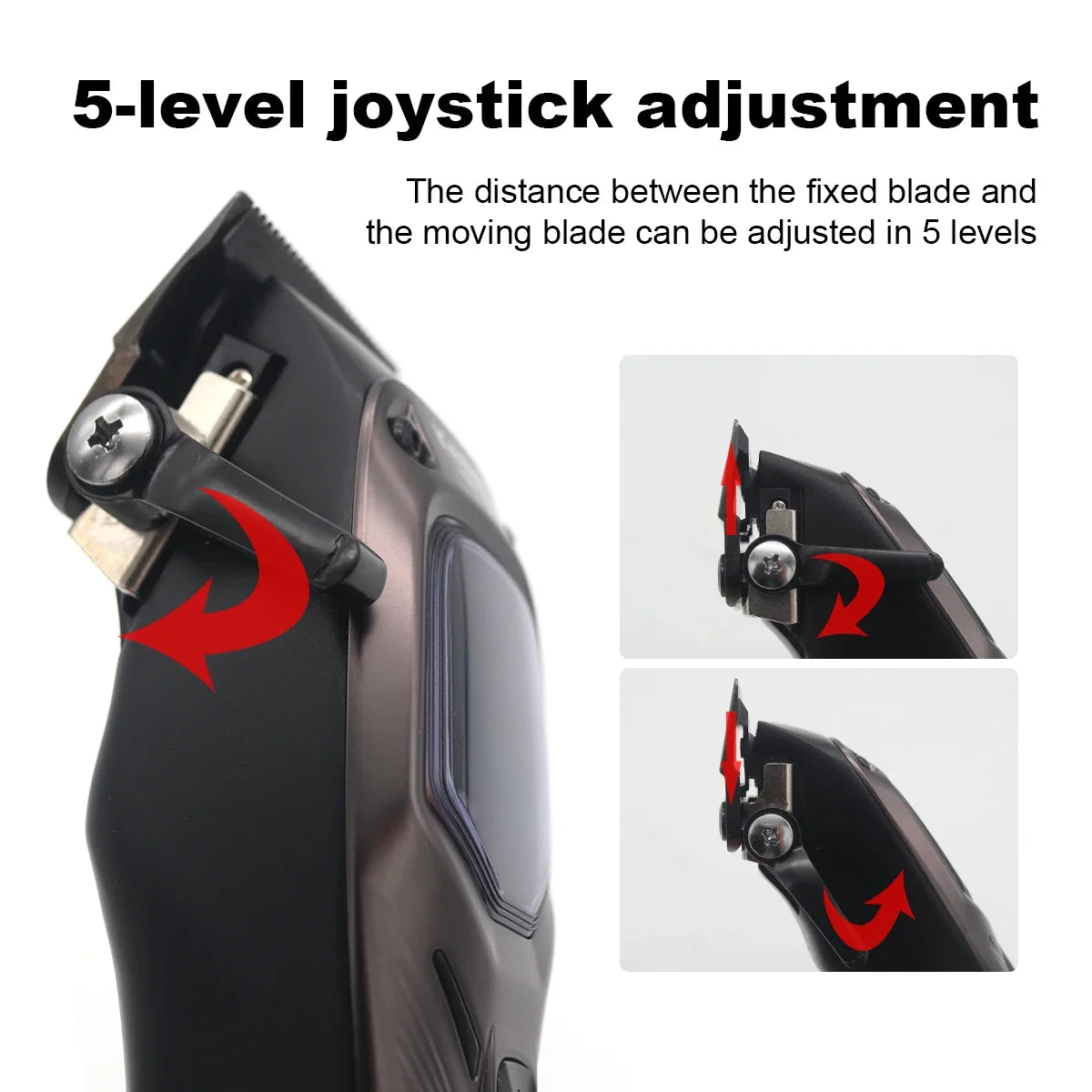 KEMEI KM-1726 Hair Clippers Men Professional with DLC Blade 10000RPM Magnetic Vector Motor Professional Hair Cutting Machine