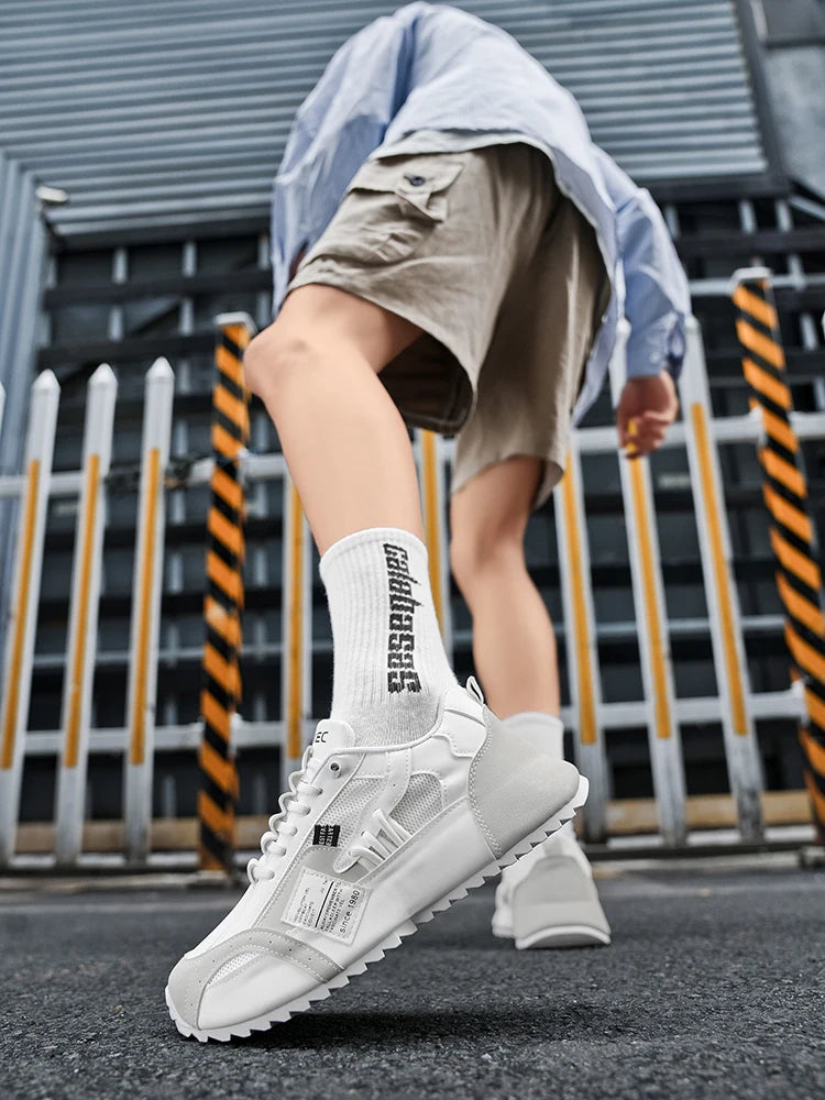 Men Luxury Sneakers Sports Shoes Moccasins Chunky Men Casual Sneakers Comfortable Breathable Trend Designed Personality Shoes