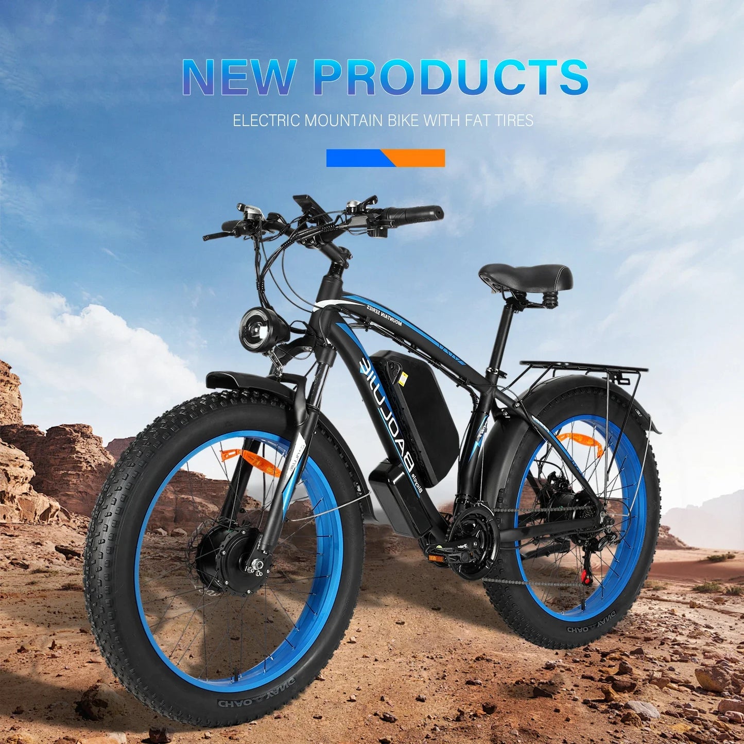 BAOLUJIE DP-2602 Electric Bicycle 3000W Motor 48V23Ah Battery City Commuter Electric Bike 26 inch tire all terrain E-bike