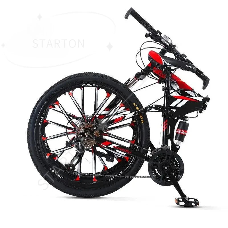 Bike Folding Mountain Bike  Double Shock Absorption