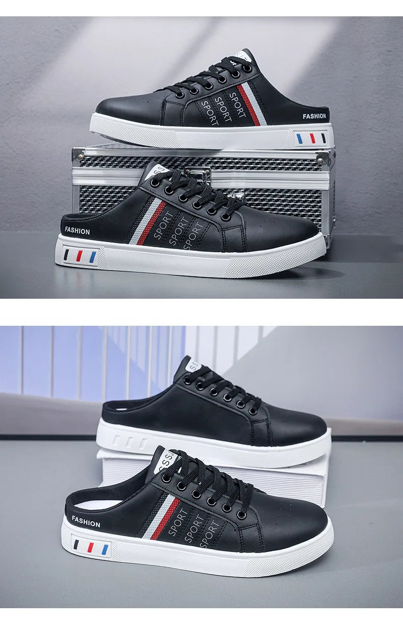 Summer Men Slippers Brand Comfortable Casual Shoes for Men Fashion Flat Sneakers High Quality Men Half Slippers Tenis Masculino