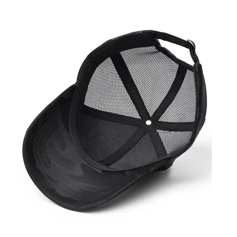 New Men Baseball Cap for Big Head Camouflage Trucker Hat Big Size Adjustable Hat Outdoor Golf Caps