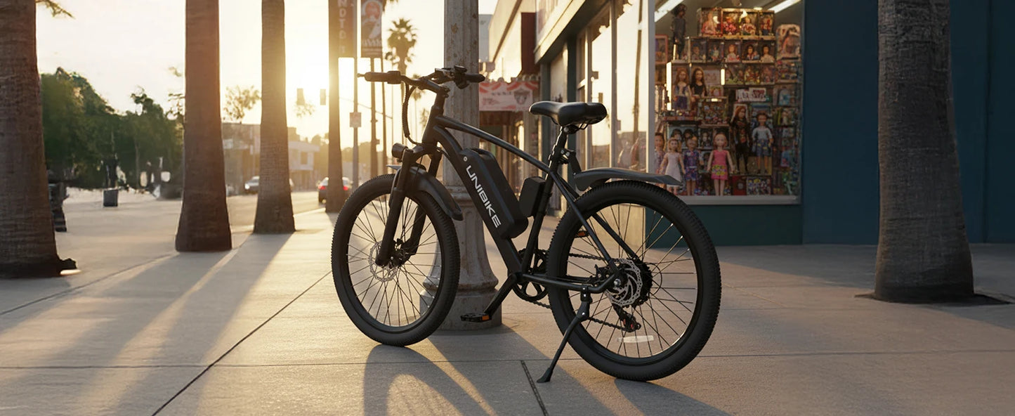 26'' Electric Bike for Adults,750W Peak Motor Mountain Ebike,22MPH Up to 45 Miles,7-Speed,Removable Battery,Commuter E-Bike