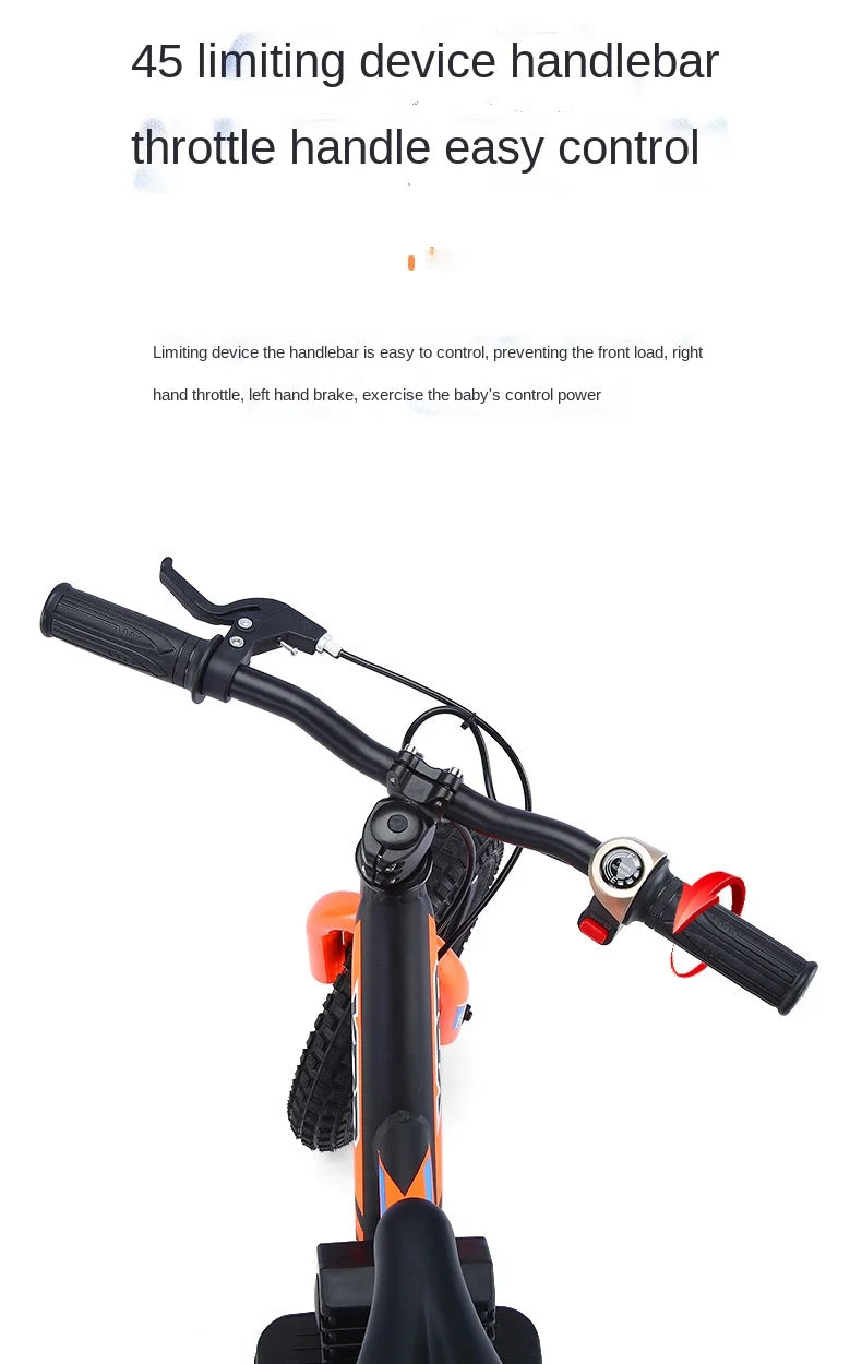 12-inch Children's Electric Bicycle Outdoor Off-road Portable Shock-absorbing Scooter