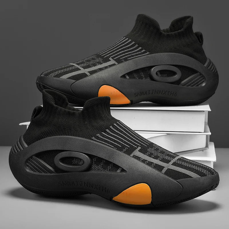 Summer Sneakers for Men Breathable Socks Casual Sports Shoes New Arrival Black Green Men Trainers Platform Designer Sneakers Men