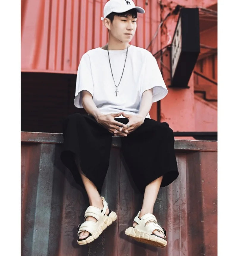Summer High Quality Beach Sandals for Men Outdoor Breathable Wear-resistant Men Casual Sandals Fashion Holiday Shoes Zapatos De