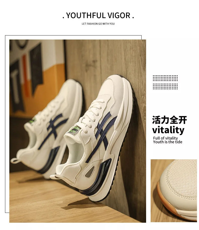 Casual Shoes for Men Fashion Men's Sneakers Wear-resistant Platform Mens Sport Shoes 2024 New Breathable Mesh Male Running Shoes