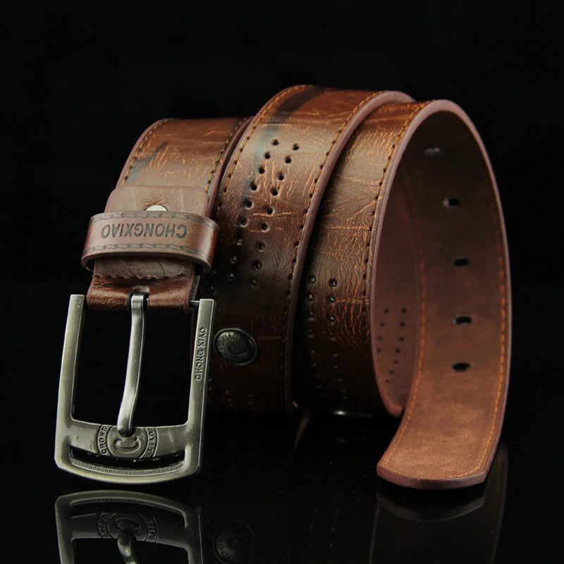 Men's Belt PU Alloy Square Buckle Business Belts Winter Pants Waistband Belts For Men Jean
