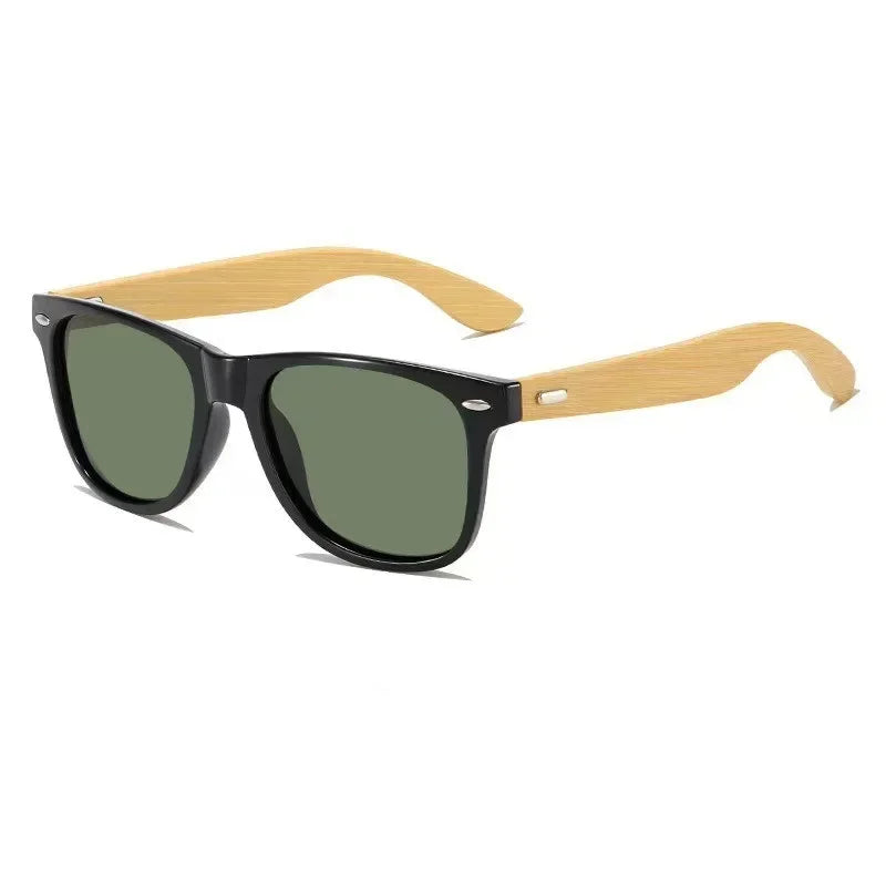 Wood Sunglasses Men Women Square Bamboo Women for Women Men Mirror Sun Glasses Oversize Retro De Sol Masculino Handmade