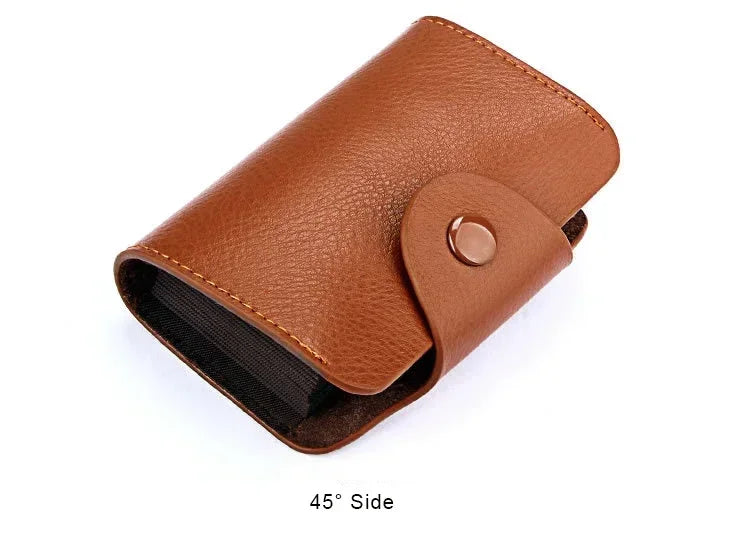 Real Leather Credit Card Holder Men Wallet Small Pouch Money Bag Big Capacity Cardholder Case Genuine Leather Wallets Pochette