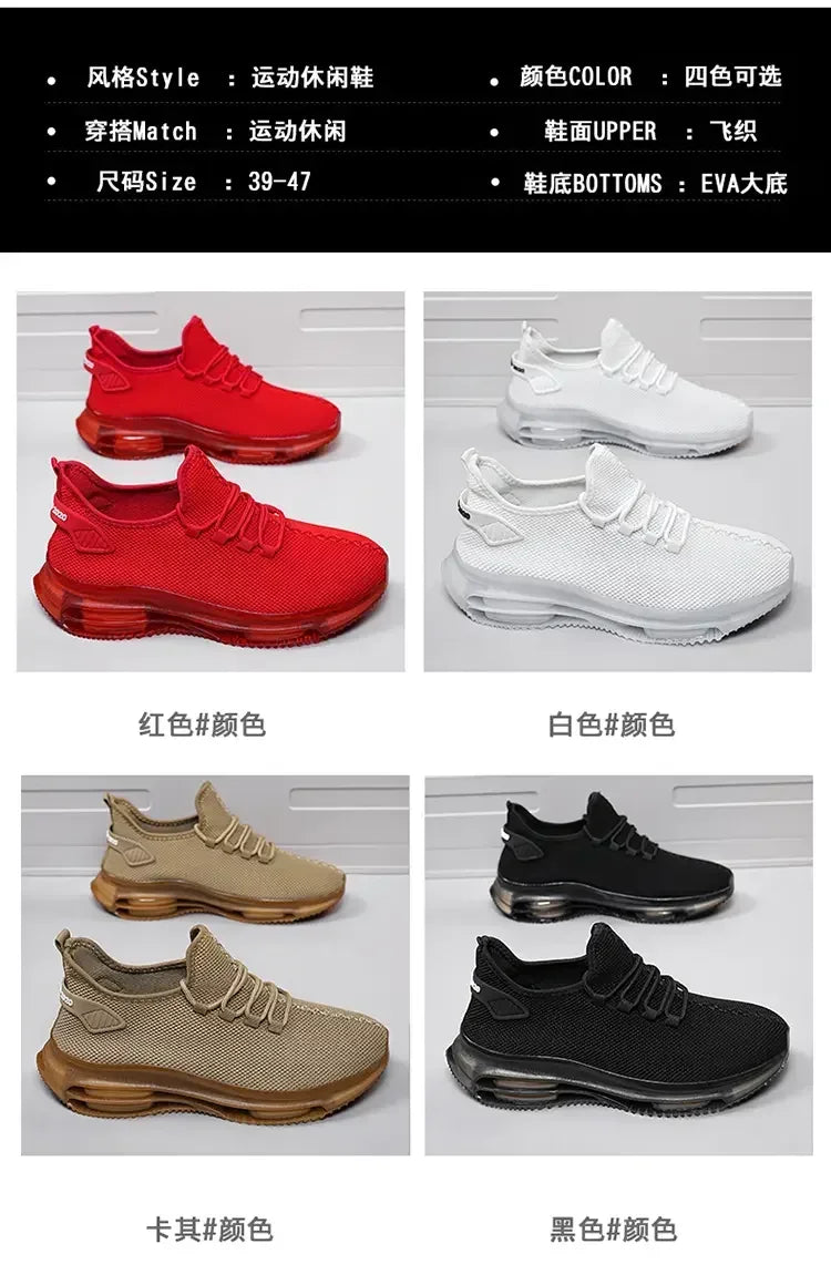 Fashion Sneakers for Men,Non Slip Casual Sneakers Outdoor Athletic Sport Running Training Shoes Large Sizes 36-47