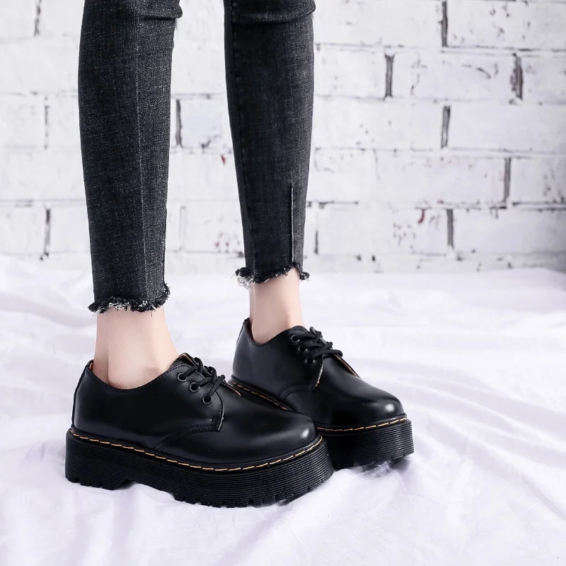 New men and women boots American British platform thick-soled low-cut men shoes non-slip wear-resistant outdoor casual shoes 45