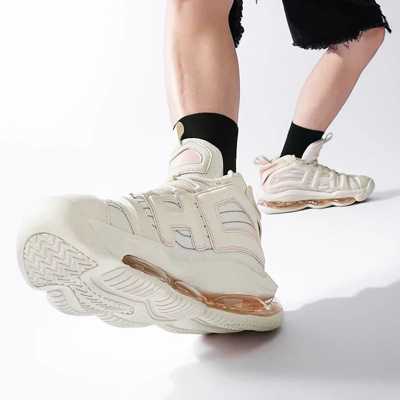 High-quality Mens Basketball Shoes High Street Original Sneakers Men Air Cushioining Rubber Anti Slip Leisure Shoes Male 39-45