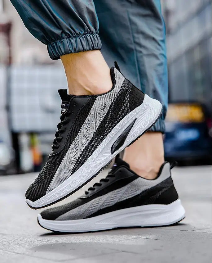 Men's shoes Casual lightweight non-slip fashion sneakers Breathable running shoes Outdoor walking training tennis shoes for men