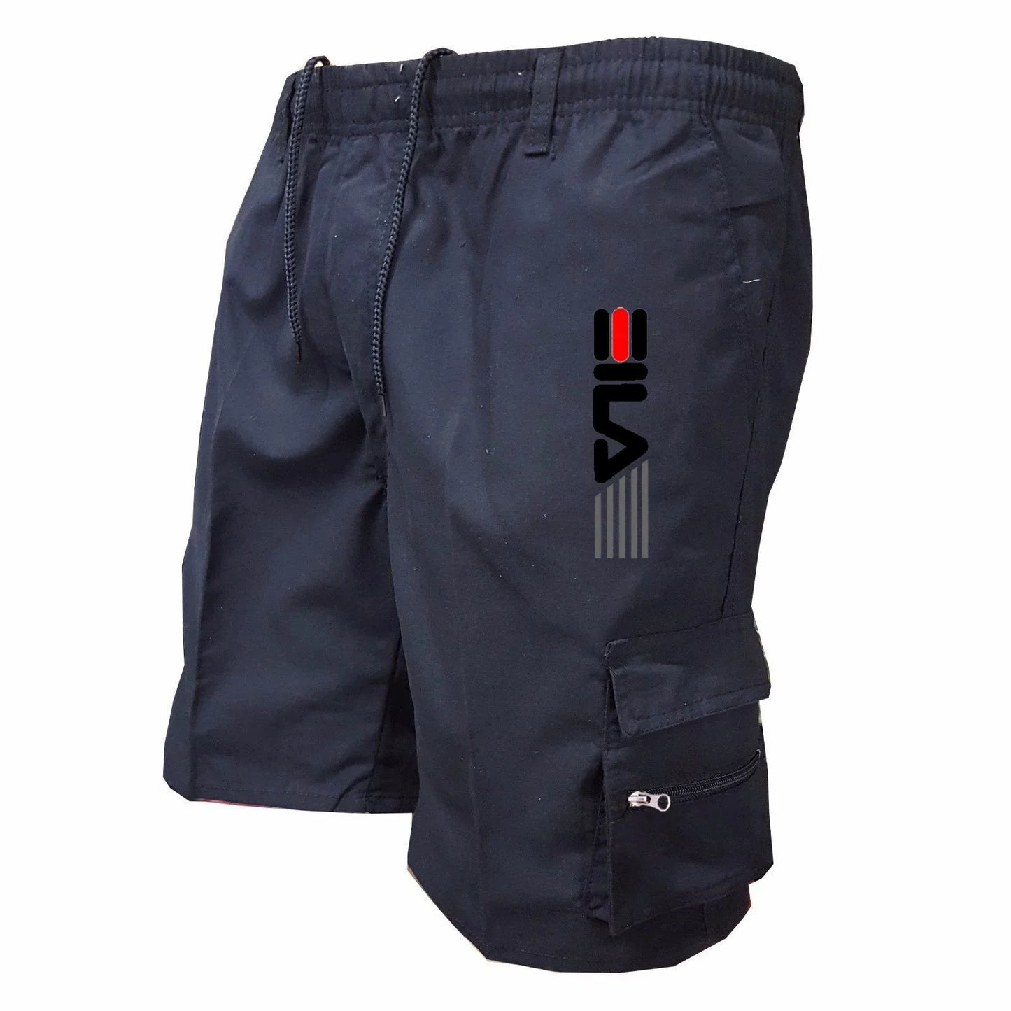 2025Men's Casual Work Shorts Multi-pocket Loose Drawstring Cargo Shorts Outdoor Sports Short Pants for Men Streetwear