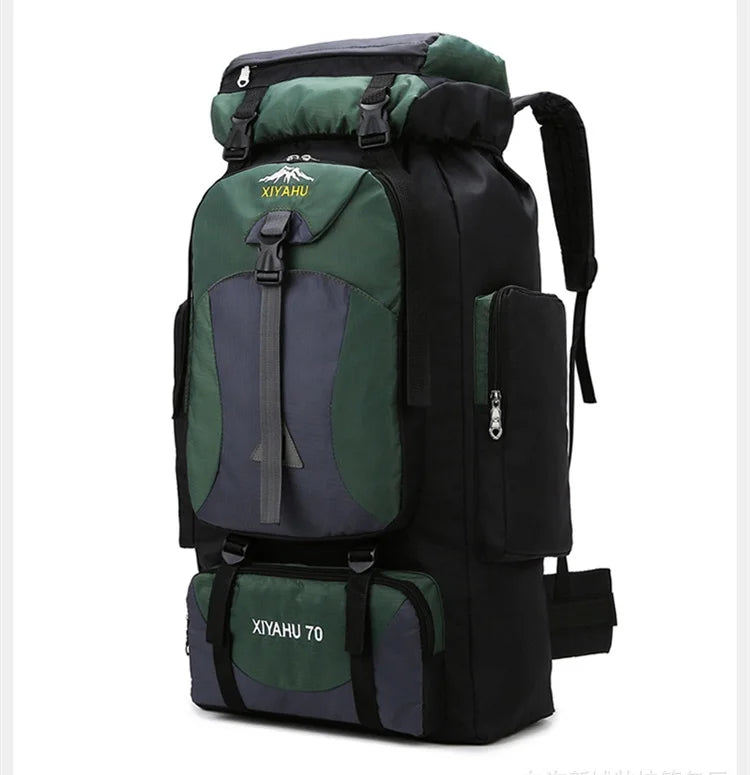 70L Outdoor Hiking Mountaineering Bag Large Capacity Waterproof Sports Travel Backpack Men Women Camping Climbing Bags Rucksack