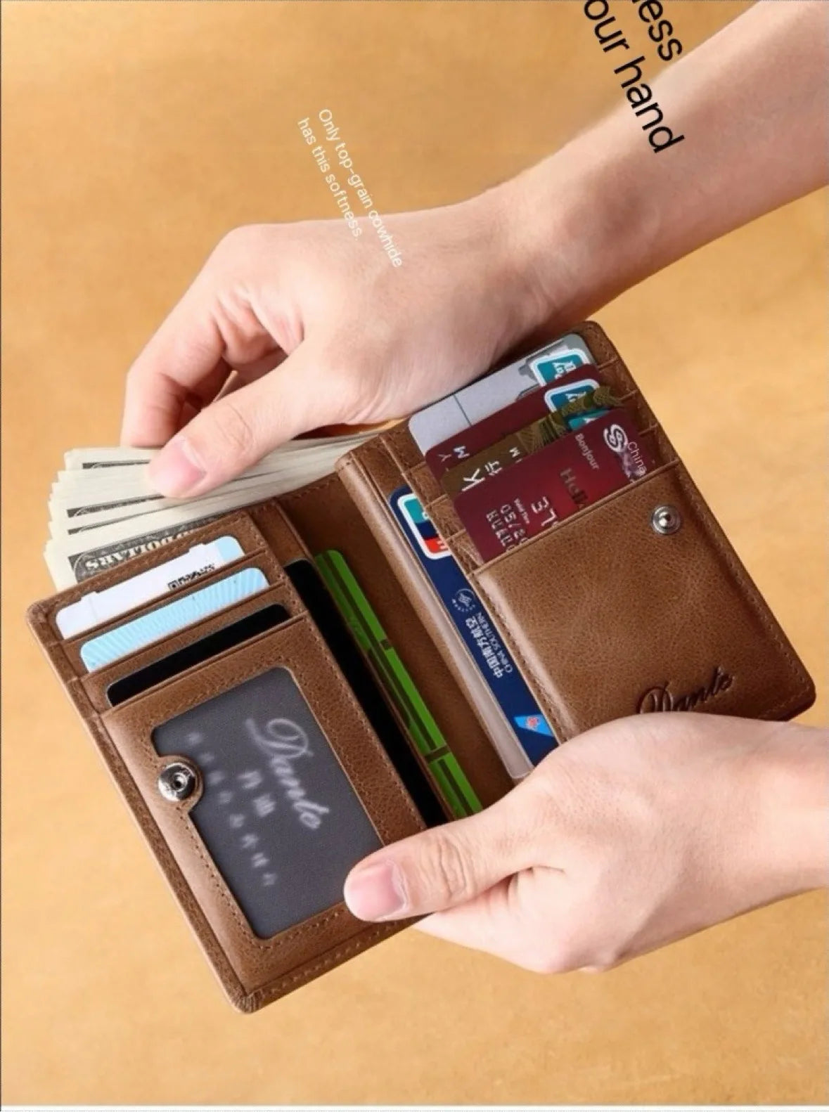 High Quality Men Wallet 2025 New Style Fashion Large Capacity Retro Card Bag Zipper Purses Pocket Short Men's Leather Wallet