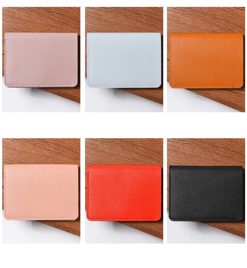 Classic Designer PU Leather Small Wallet for Men Short Simple Women's Purse Fashion Ultra Thin Credit Card Bag Coin Purse