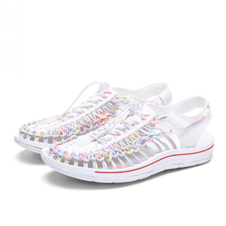 Fashion Designer Summer Handmade Weave Sandals for Men Outdoor Mens Wading Casual Shoes Women Trekking Slippers Beach Sneakers