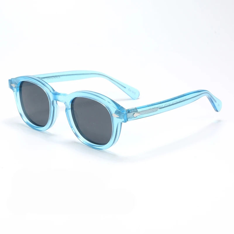 Men's Sunglasses Woman Johnny Depp Polarized Sun Glasses Acetate Frame Luxury Brand Vintage Driver's Shade